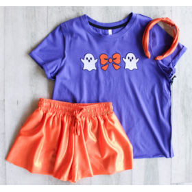 Sweet Soul Ghost Bow Embroidery T-shirt