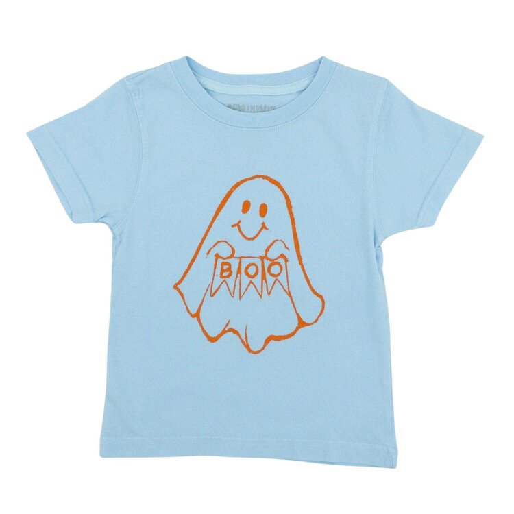 Mustard & Ketchup LT Blue BOO Ghost Tee