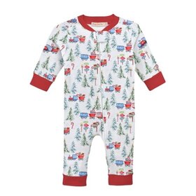 Baby Club Chic Polar Express Zip Romper