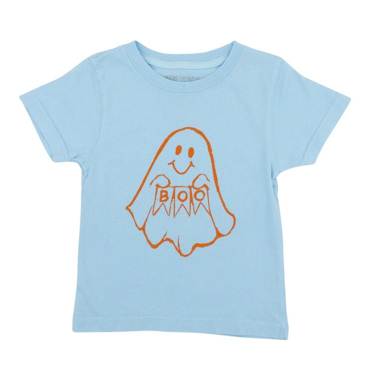 Mustard & Ketchup LT Blue BOO Ghost Tee