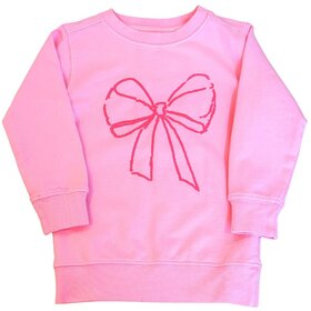 Mustard & Ketchup LT Pink Bow Sweatshirt
