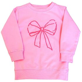 Mustard & Ketchup LT Pink Bow Sweatshirt