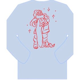 Mustard & Ketchup LT Blue Santa's Good List Tee