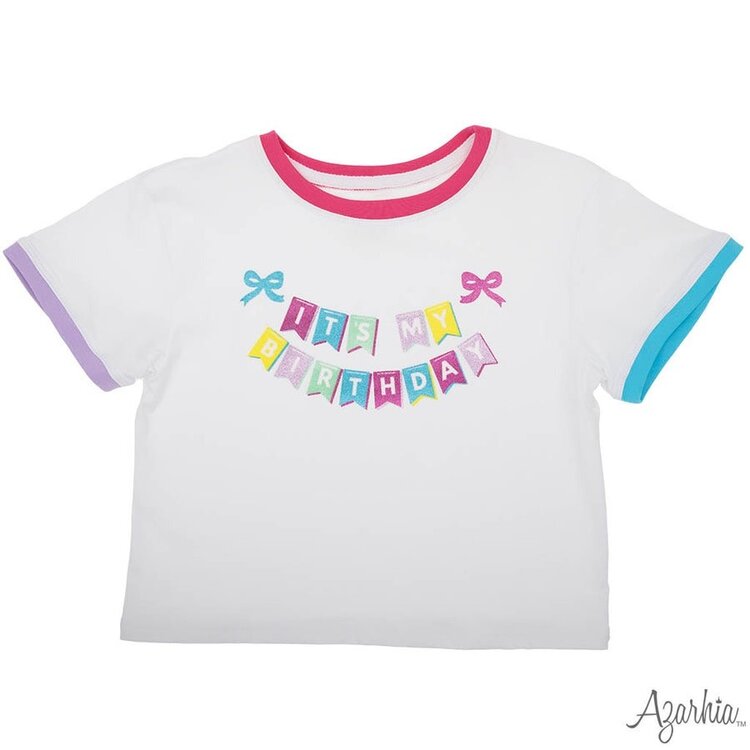 Azarhia It's My Birthday Sequin Boxy T-shirt