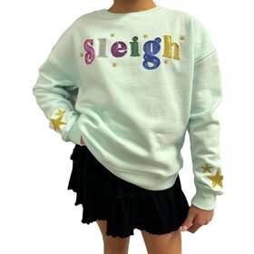 Paper Flower Sleigh Sequin Sweatshirt