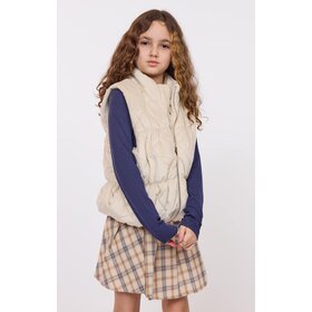 Sadie & Sage Cream Cosmic Quilted Vest
