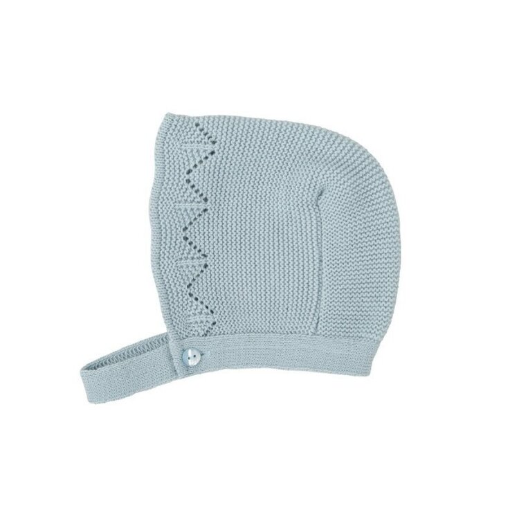 Babidu Blue Sweater Bubble Hat Set