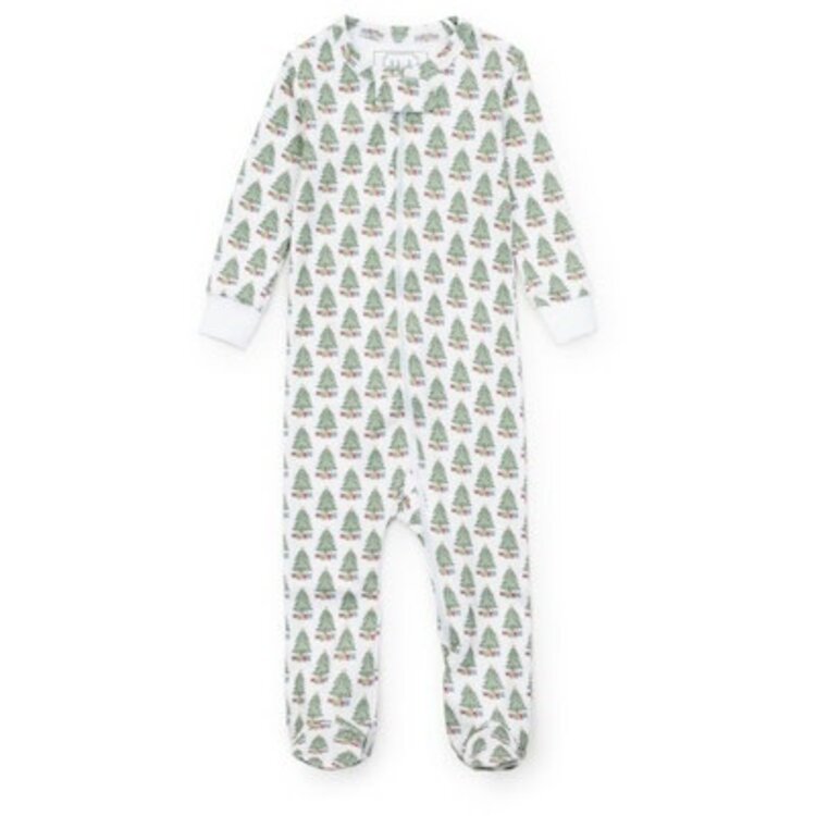 Lila + Hayes Under the Tree Parker Zip PJs
