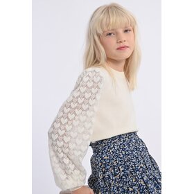 Molly Bracken Knit Sweater w/Heart Sleeves