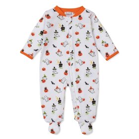 Kissy Kissy Ghostly Cheer Zip Footie