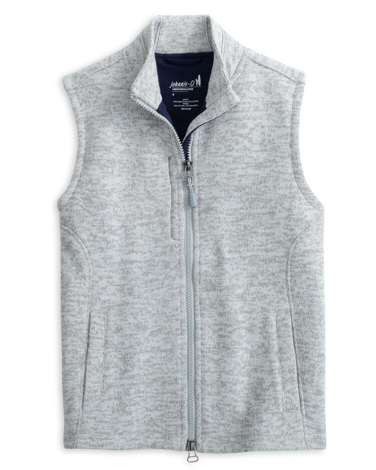 Johnnie-O Grey Denalis TN Emb Vest