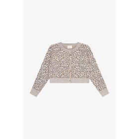 Tenly LEOPARD BUTTON DOWN CARDI