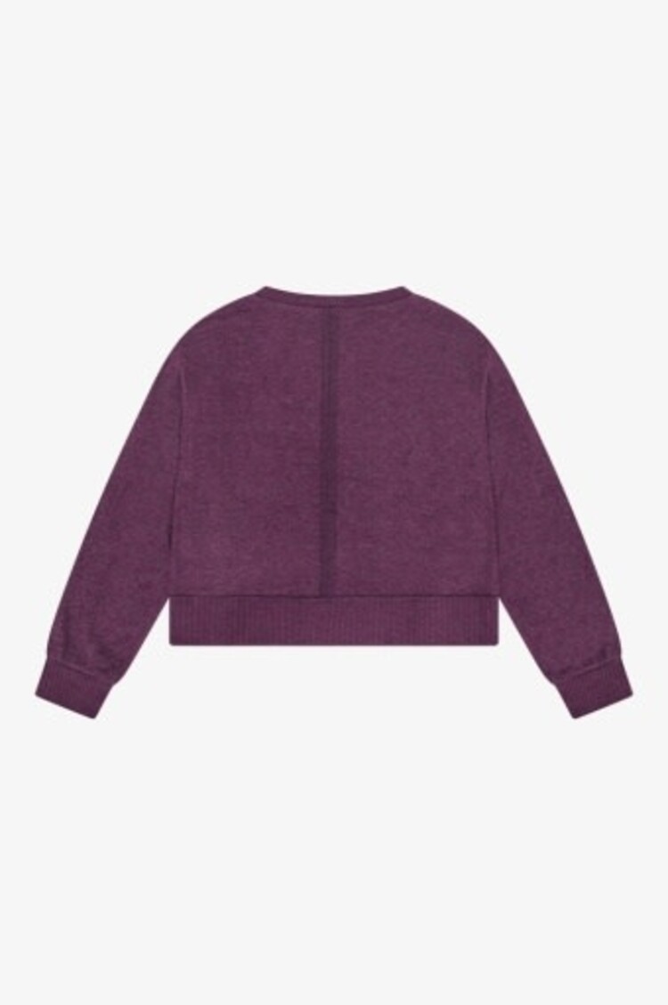 Tenly FIG HACCI JERSEY CROPPED TUNIC