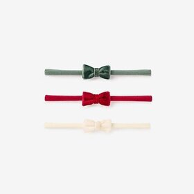 Elegant Baby Velvet Tuxedo Christmas Bows