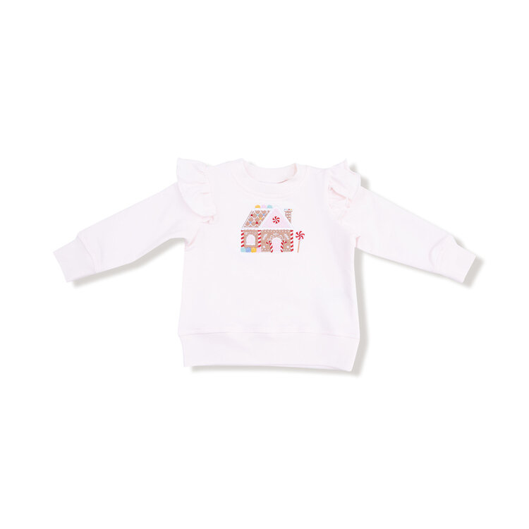 Angel Dear Gingerbread Ruffle Sweatshirt