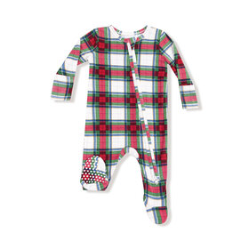 Angel Dear Holiday Plaid Footie