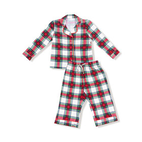 Angel Dear Holiday Plaid Button Up Set