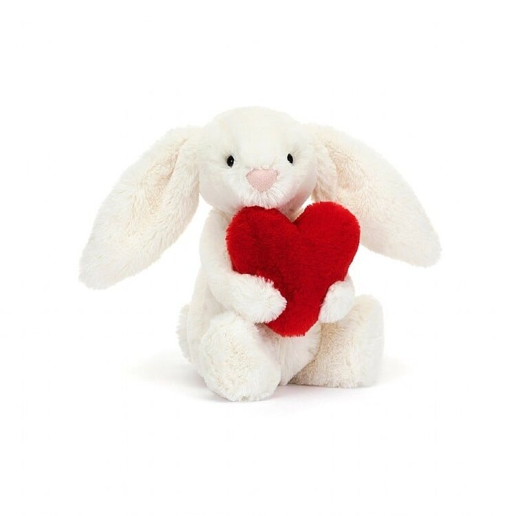Jellycat Bashful Bunny with Heart