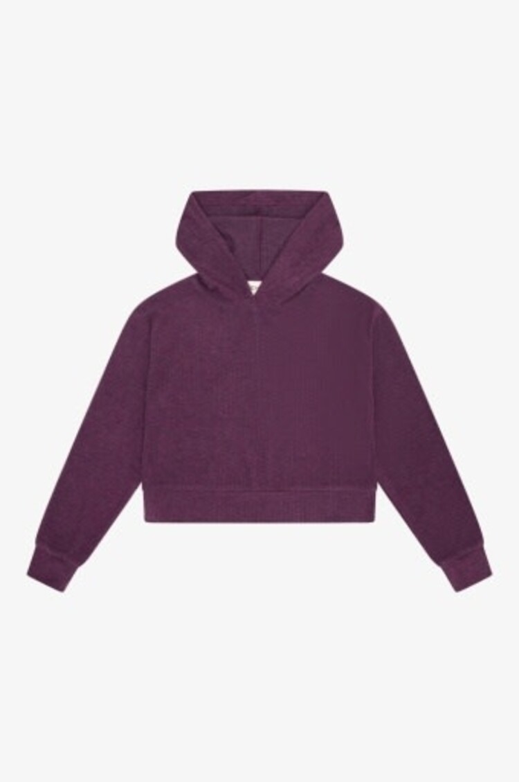 Tenly HACCI RIB BOX HOODIE PULLOVER