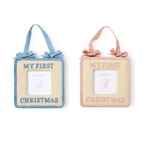 Two's Company Baby's First Christmas Photo Ornament