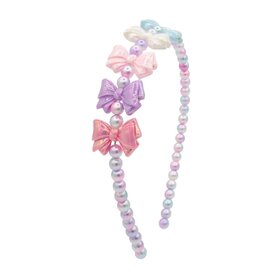 Bari Lynn 5 Bow Pearl Headband
