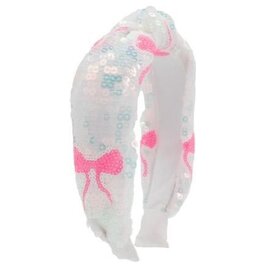 Bari Lynn Sequin Bow Knot Headband
