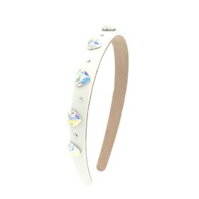 Bari Lynn Satin Heart Jewel Headband