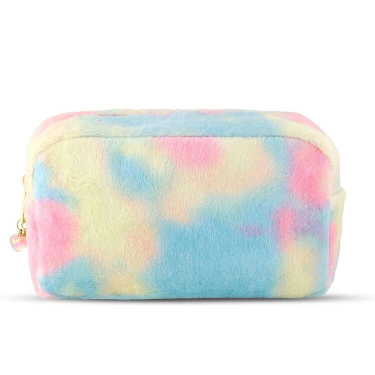 Carrying Kind Tie Dye Boucle Cosmetic Bag