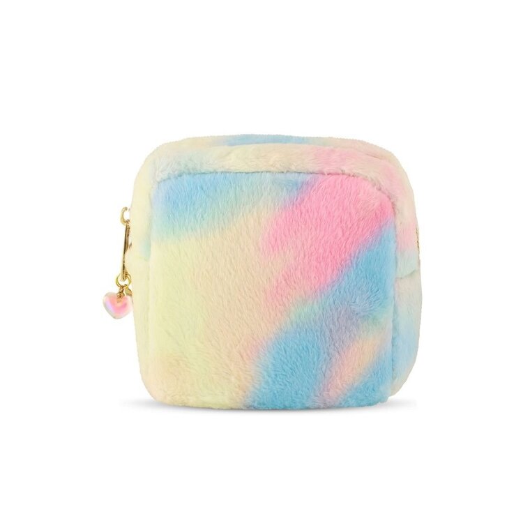 Carrying Kind Tie Dye Boucle Cosmetic Bag