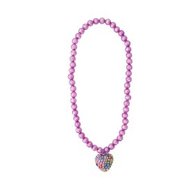 Great Pretenders Purple  Heart Necklace