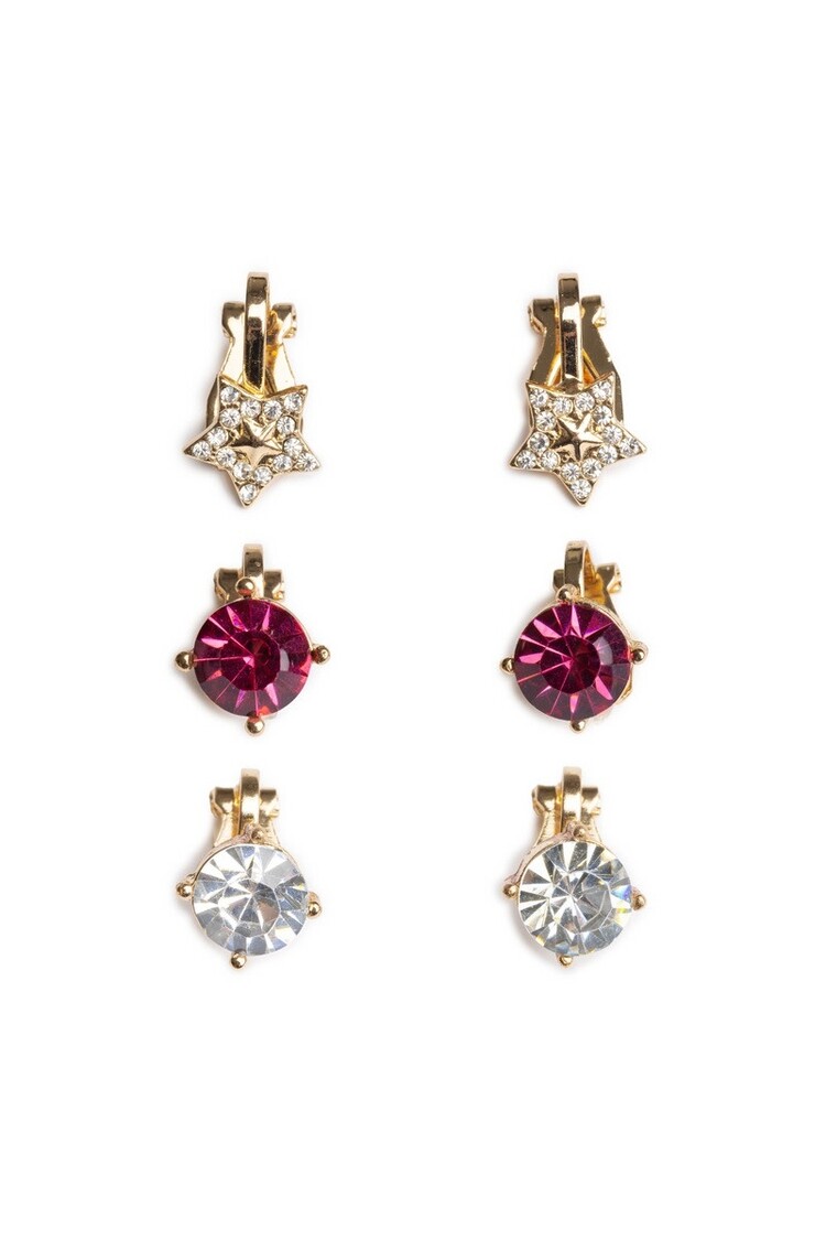 Great Pretenders Holiday Pleather Tree Clip on Earrings