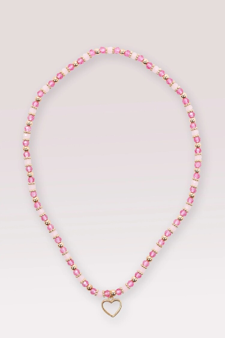 Great Pretenders Pink Precious Heart Necklace