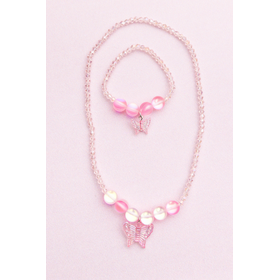 Great Pretenders Boutique Holo Pink Crystal Necklace