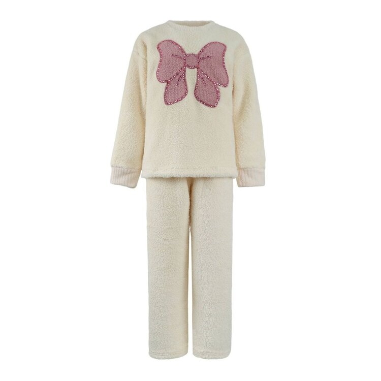 Lola and the Boys Big Bow Crystal Fuzzy Set