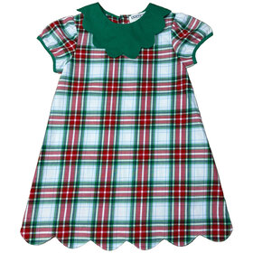 Ishtex Red/Green Plaid Dress