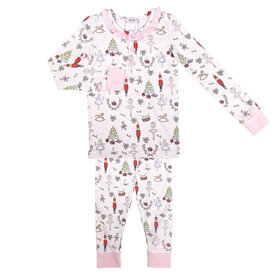 Ishtex Nutcracker Ruffle PJ Set