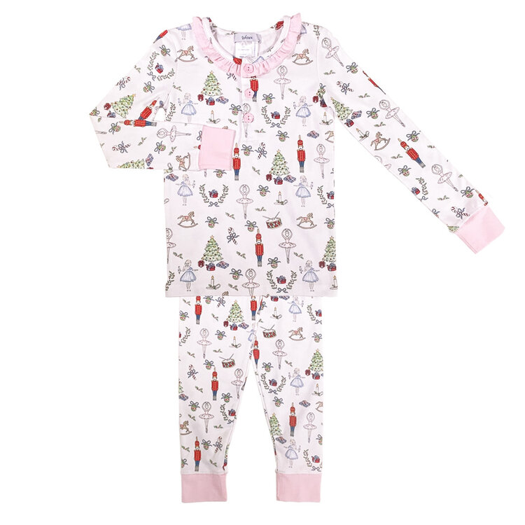 Ishtex Nutcracker Ruffle PJ Set
