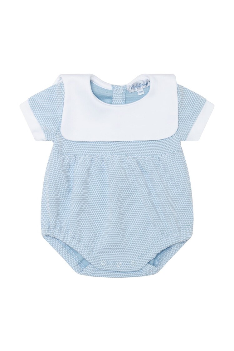 Nella Pima Blue Bubble Onesie
