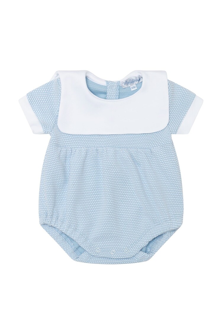 Nella Pima Blue Bubble Onesie