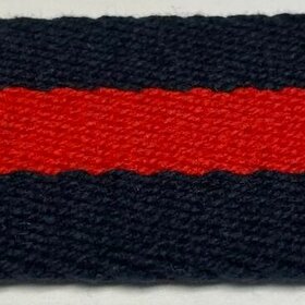 Ebinger Brothers Red Navy Stripe Belt