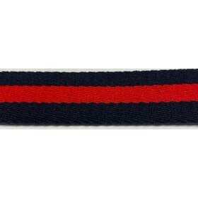 Ebinger Brothers Red Navy Stripe Belt