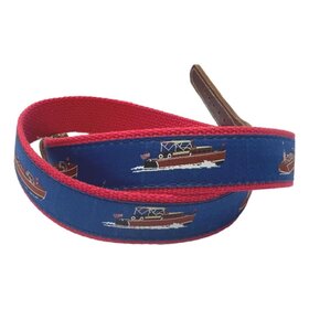 Ebinger Brothers Wooden Boats on Red Belt