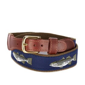 Ebinger Brothers Striper On Olive Belt