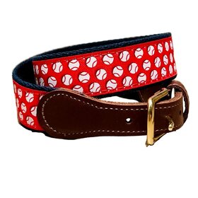Ebinger Brothers Baseball On Navy Belt