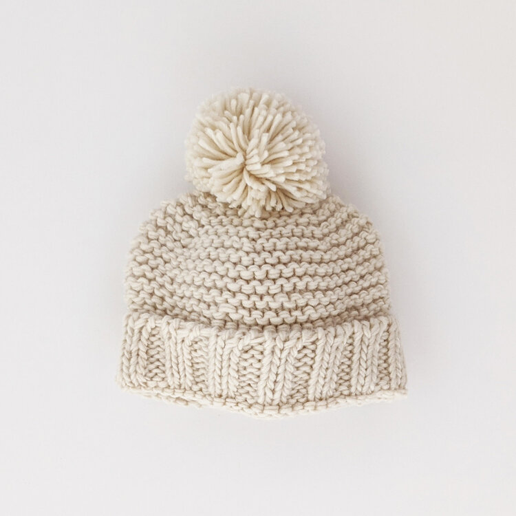 Huggalugs Garter Stitch Beanie