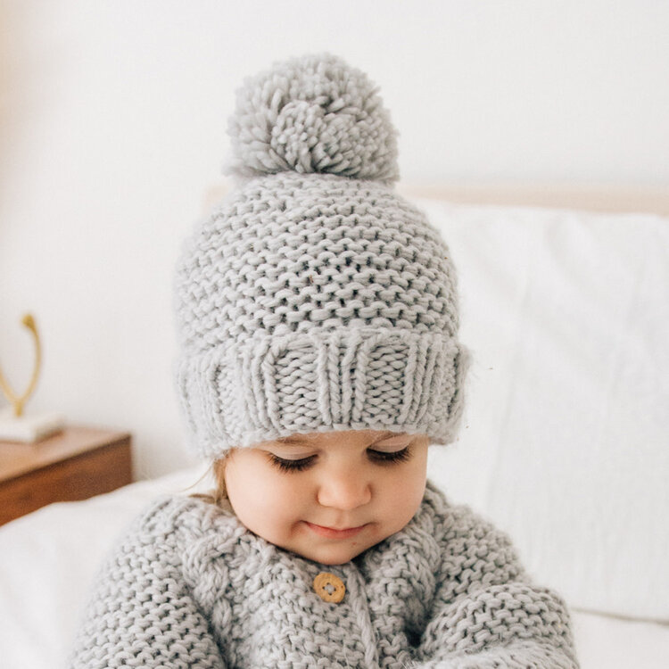 Huggalugs Garter Stitch Beanie