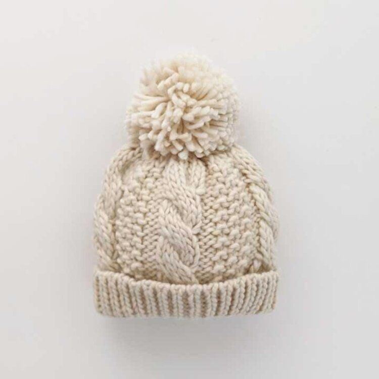 Huggalugs Natural Cable Hat