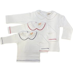 Luigi Kids Red Trim PP Collar Onesie