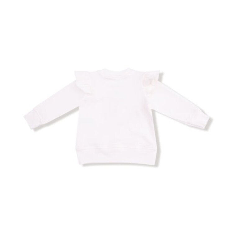 Angel Dear Cutie Pie Ruffle Shoulder Sweatshirt