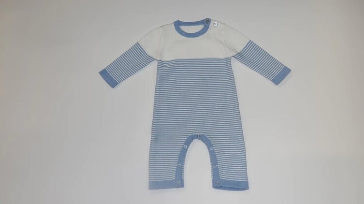 A Soft Idea Blue Seed Stich Romper